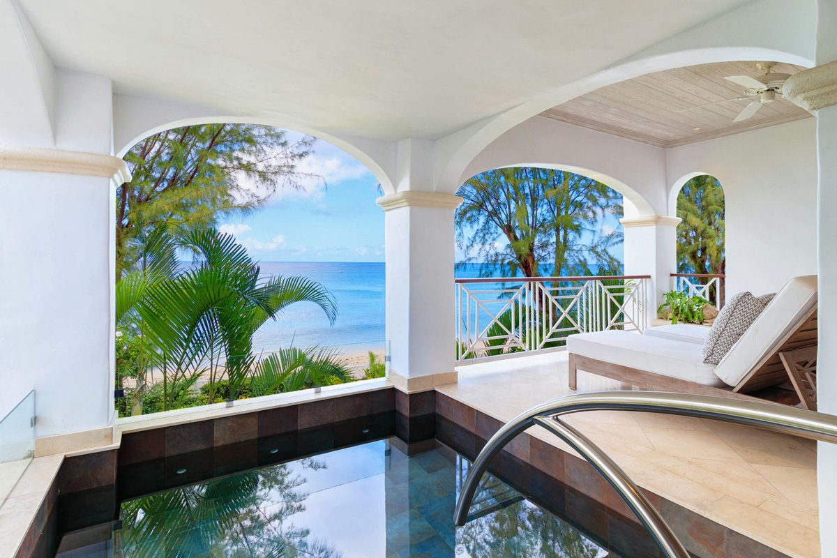 The plunge pool on the terrace, Luxury Beachfront Condo Firefly at Old Trees