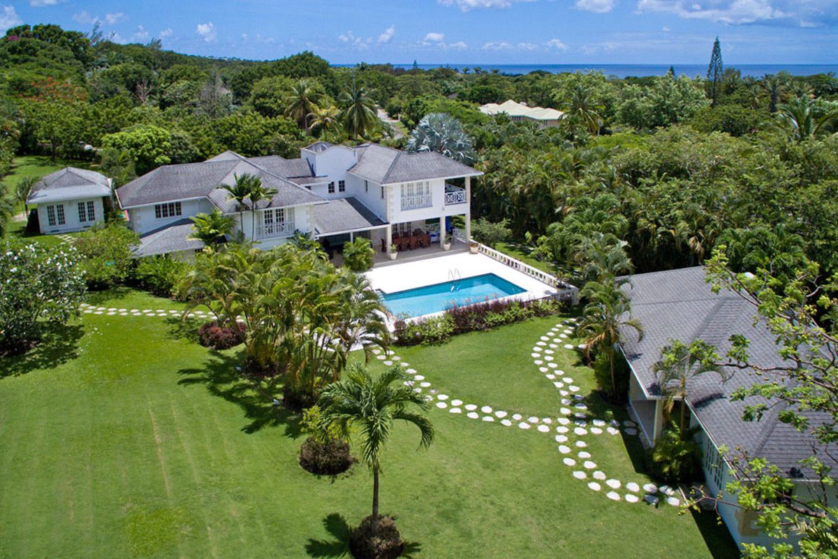 Rose of Sharon aerial view of villa and grounds