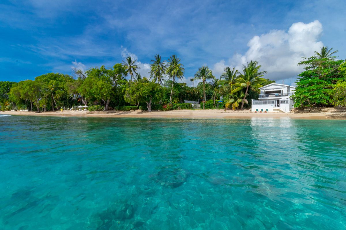 View from the sea of Westshore Beach House