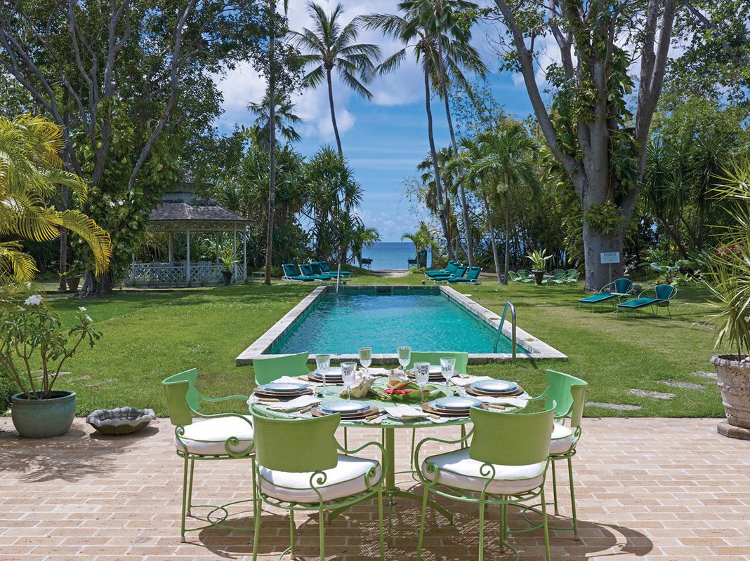 magnificent pool at luxury island villa rental