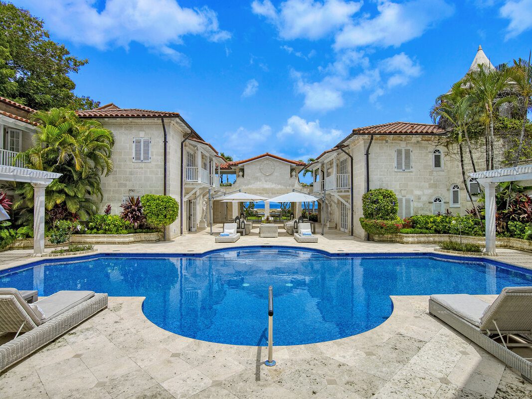 Exterior of Bachelor Hall, a beachfront vacation rental in Barbados