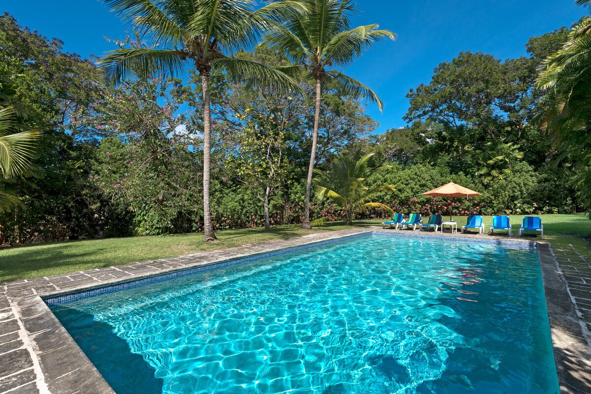 Pool of Evergreen, luxury private estate in Sandy Lane Barbados