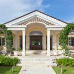 One of the many gorgeous buildings of the homes on Les Jolies Eaux, where many of our luxury Caribbean villas are located.