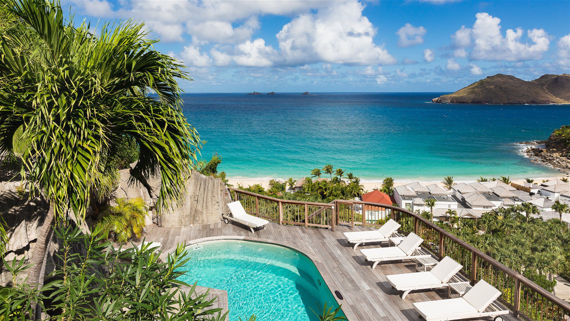 Sea view of villa ACAI, a luxury escape in St Barth