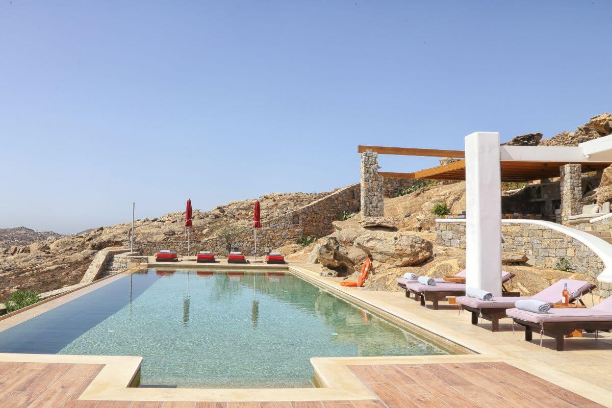 luxury villa rental in Mykonos, villa Starlight