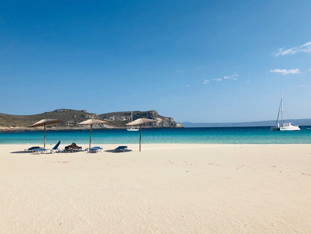 A wonderful Greek beach in Mykonos