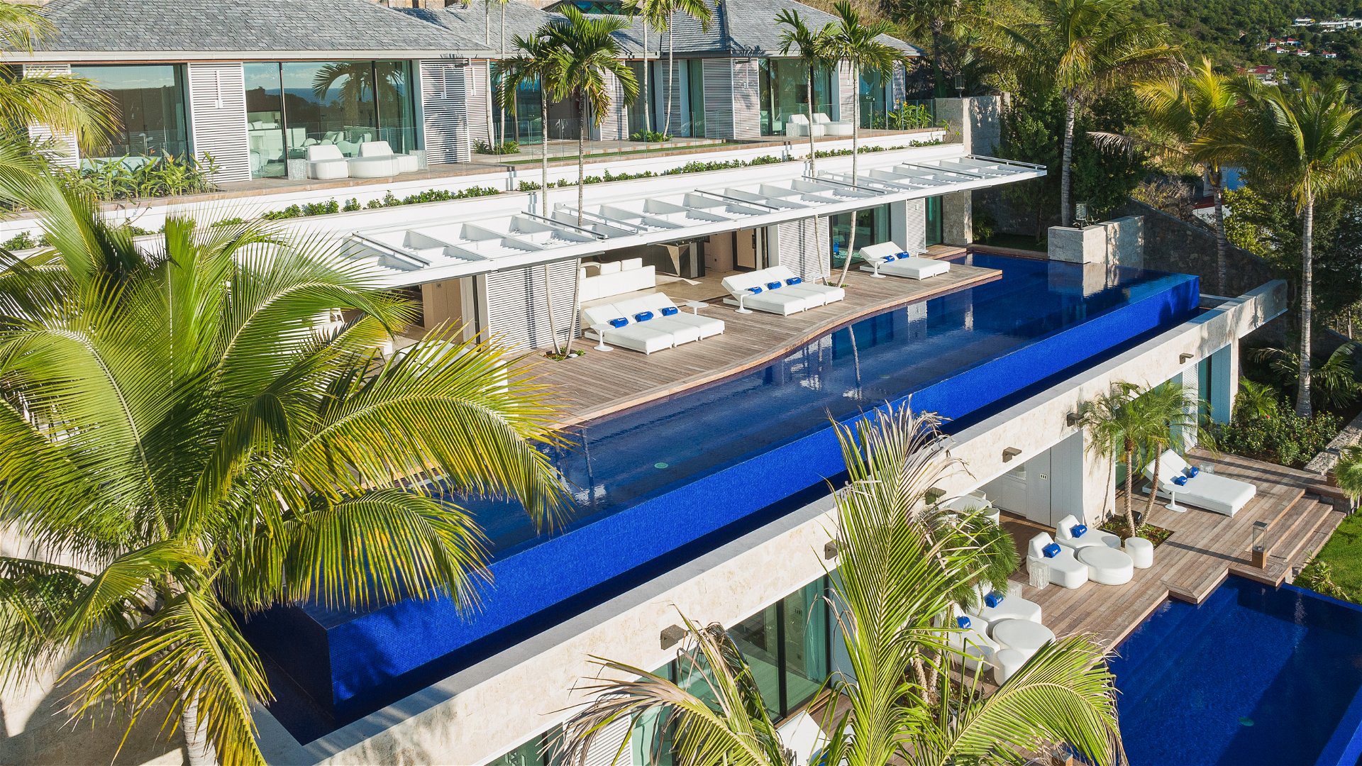 Villa Embrace, St. Barth — outdoor lounge with sea view